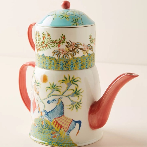 Anthropologie Paige Gemmel Eastern Animal Tea for One Set, Sold Out Collectible - Picture 7 of 9